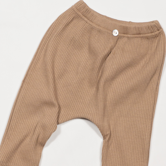 Rosewood Ribbed Cotton Pant