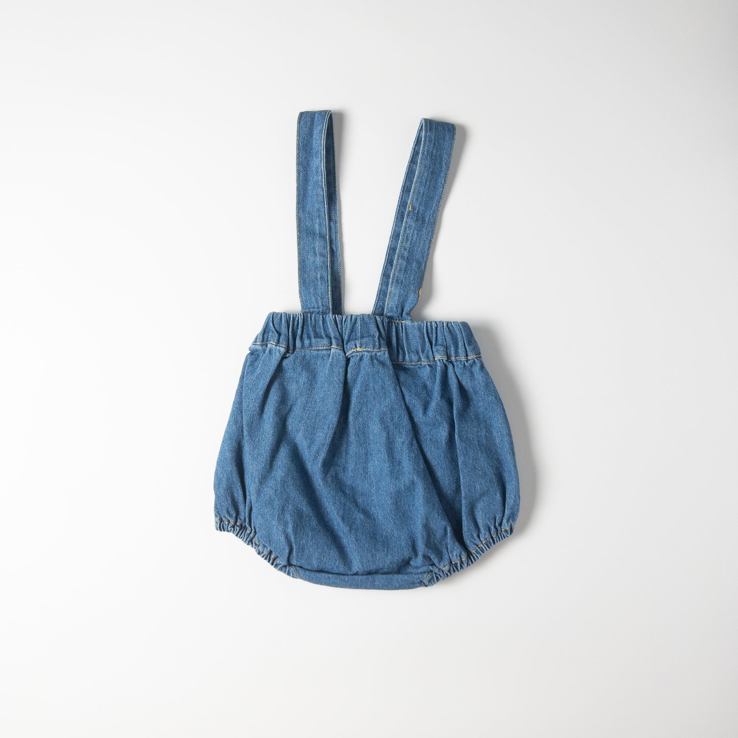 2-piece Apricot Denim Overalls Set