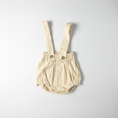 2-piece Ivory Amber Overalls Set