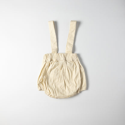 2-piece Ivory Amber Overalls Set