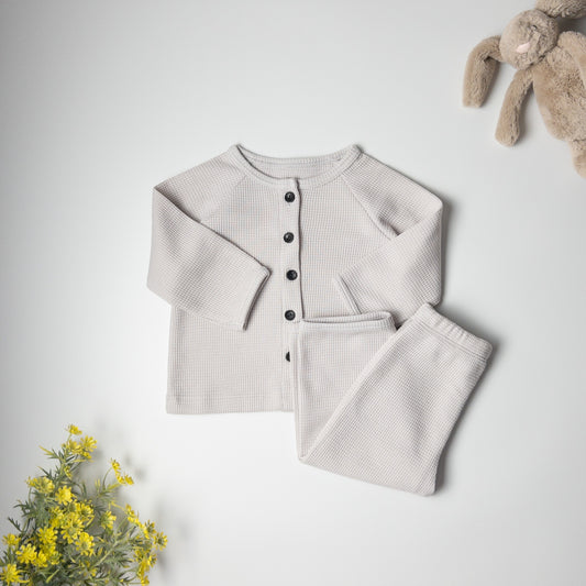 2-piece Sand Waffle Cotton Set