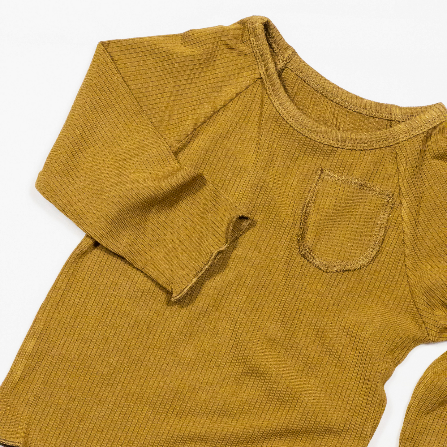 2-piece Butterscotch Long-sleeved Cotton Set